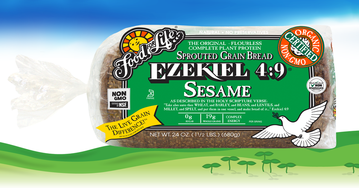 Ezekiel 49 Sesame Sprouted Whole Grain Bread Food For Life